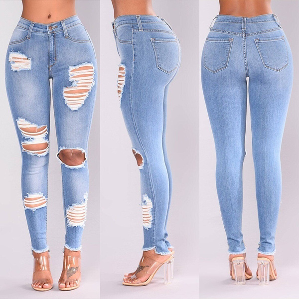 ripped denim jeans skinny