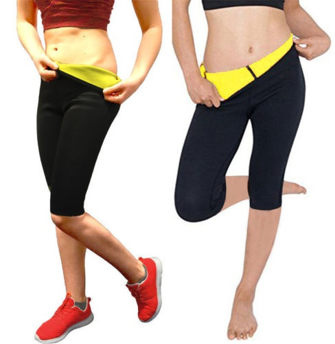 Thermo Sweat Hot Neoprene Body Shaper Long Pants Slim Legging Yoga