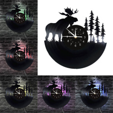 art, moosewallclock, Deer, Lighting