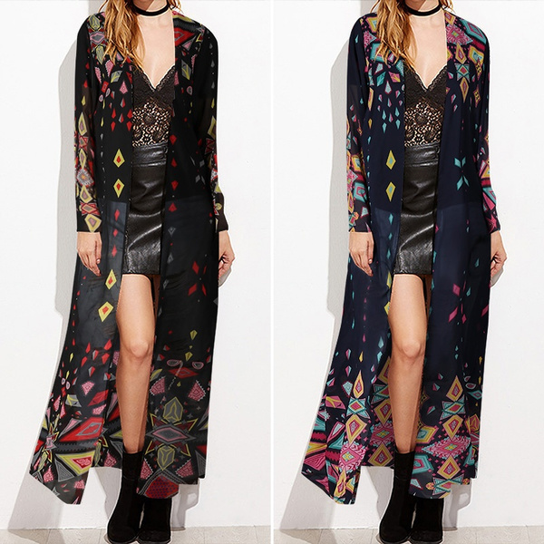 long floral coat