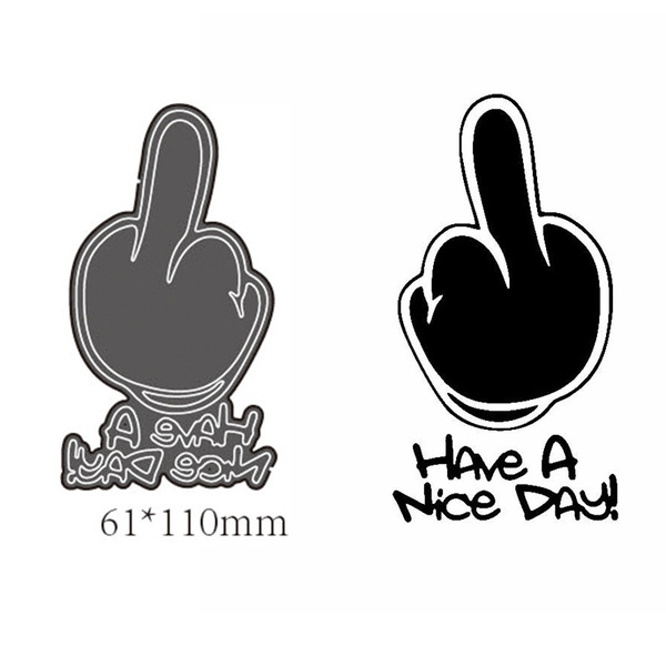 have a nice day middle finger