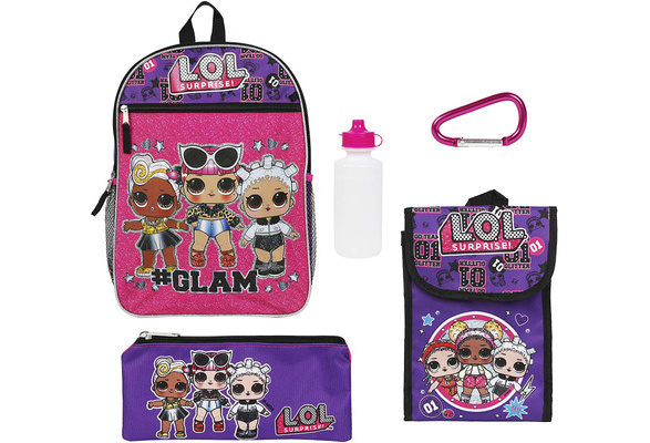 L.O.L. Surprise! 5-Piece Backpack & Lunch Bag Set