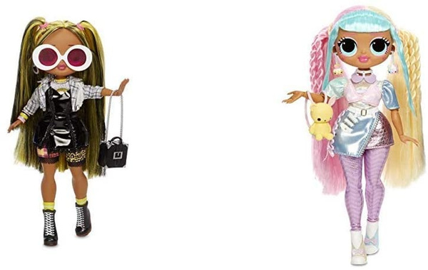 L.O.L. Surprise! O.M.G. Alt Grrrl Fashion Doll with 20 Surprises,Multicolor  w O.M.G. Candylicious Fashion Doll with 20 Surprises,Multicolor