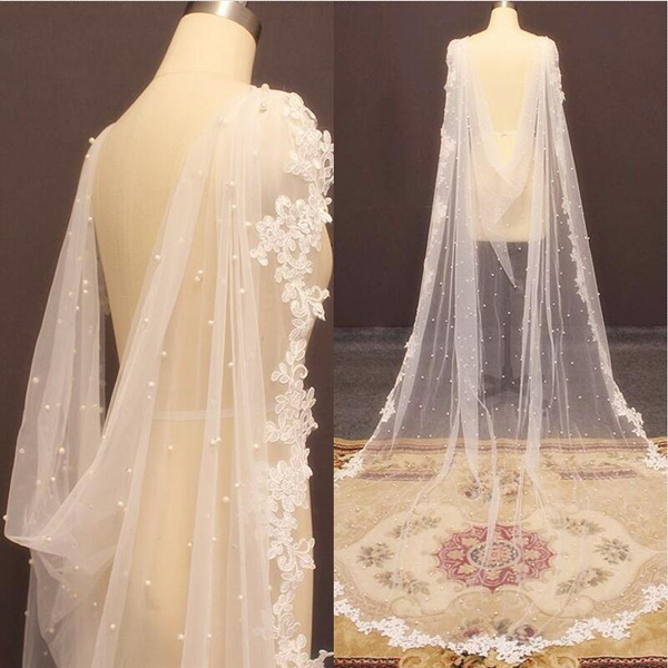 Customizable 2015 Princess Kate Lace Long Mantilla Wedding Veil In Stock,  Perfect Wedding Accessory From Yateweddingdress, $6.04