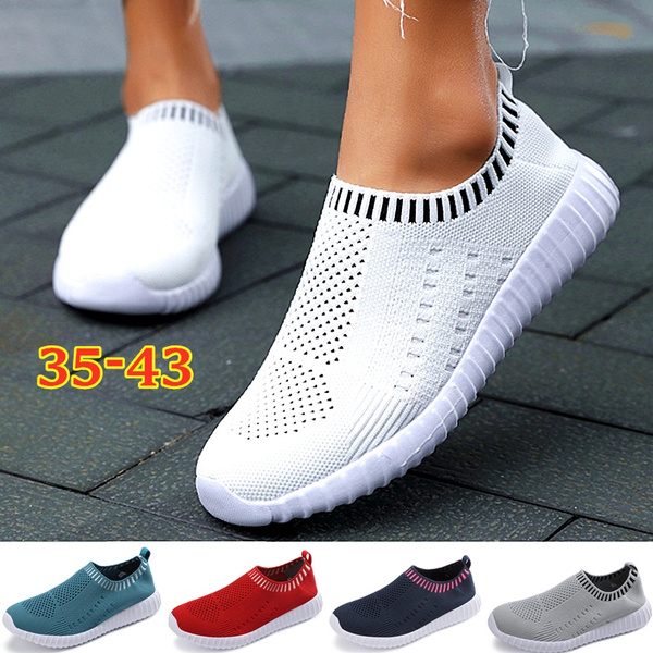 Calcetines Sin Cordones Transpirables Para Mujer Zapatillas Calcetines Sin Cordones Transpirables Para Mujer Zapatillas