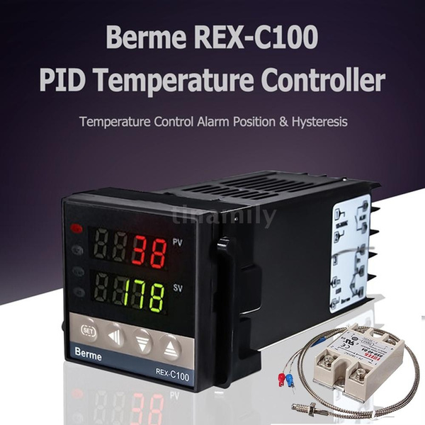 Rex-c100 Conjunto De Controlador De Temperatura Pid Digital: Rex-c100 Conjunto De Controlador De Temperatura Pid Digital: