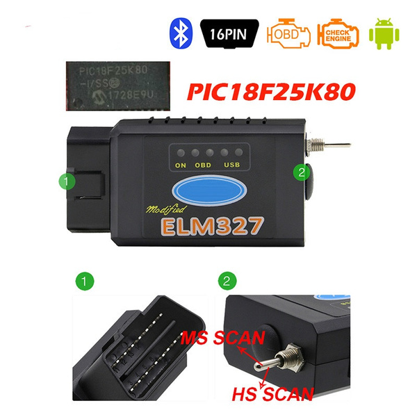 ELM 327 USB Bluetooth Works on Forscan For Ford HS CAN /MS CAN V1.5 car  OBD2 diagnostic Tool ELM327 USB FTDI chip for Optional