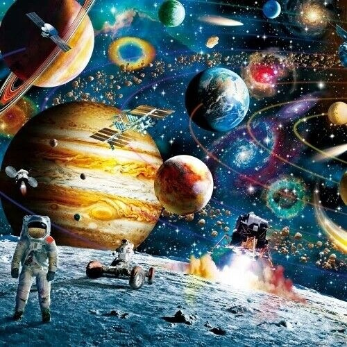 Solar System Jigsaw Puzzl 1000 Piece Puzzle Space Jigsaw Puzzle for Kids Adult 