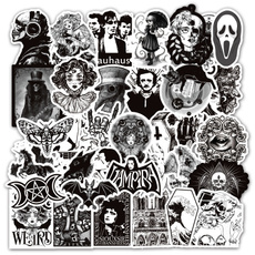 Goth, skullsticker, Stickers, punksticker