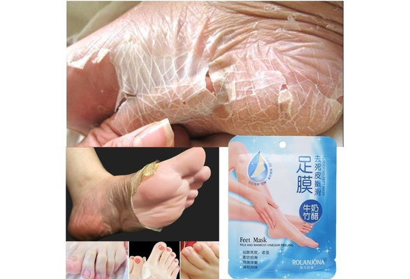 2Pcs Milk Bamboo Vinegar Dead Skin Remove Foot Skin Smooth