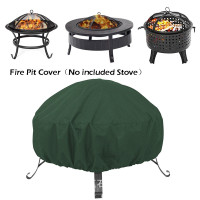 Outdoor Patios Large Fire Pit Cover WaterProof UV Resistant BBQ Rain ...