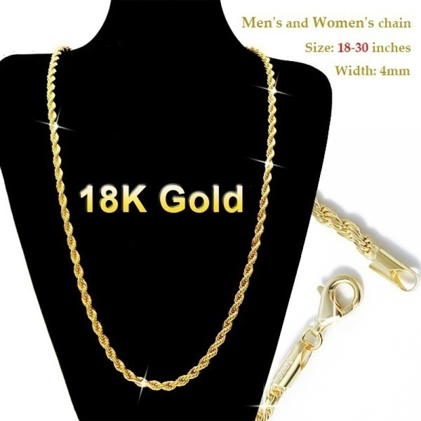 Shop 18K Gold Chain Necklace in 30 Length