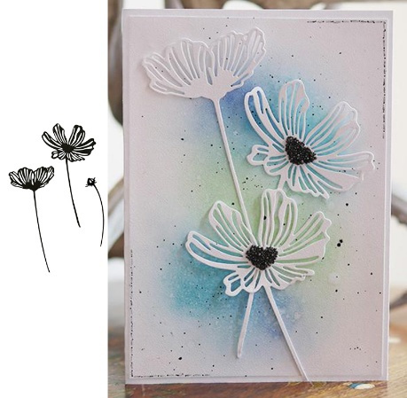 Welcome to Joyful Home Flower Metal Cutting Dies Stamp Stencils DIY Scrapbooking Photo Album Decor Cards clear stamp+dies cutting 