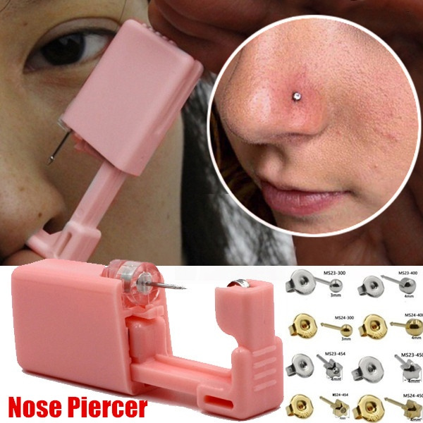 1PC NO PAIN Piercer Tool Disposable Sterile Ear Piercing Unit