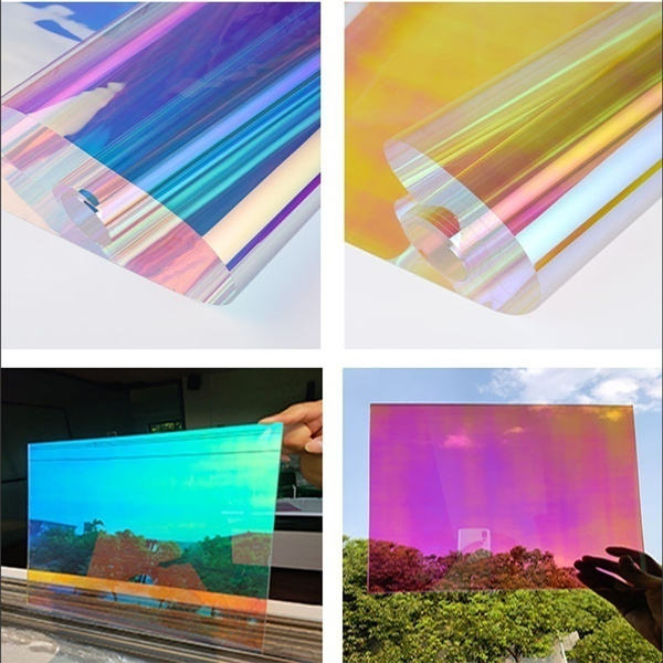 45cmx300cm Chameleon Window Film Rainbow Effect Iridescent