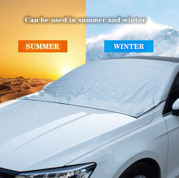 Magnetic Car Windscreen Cover Ice Frost Shield Snow Protector Sun Shade  Winter