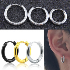 Steel, womensfashionampaccessorie, Hoop Earring, Men Earrings