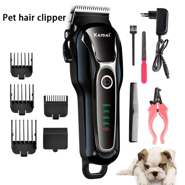 100-240v Professional Hair Clipper Rechargeable Pets Animals Hair ...