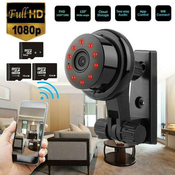 1080P Mini WIFI WLAN IP Kamera HD Webcam Überwachungskamera Cam IR Nachtsicht 