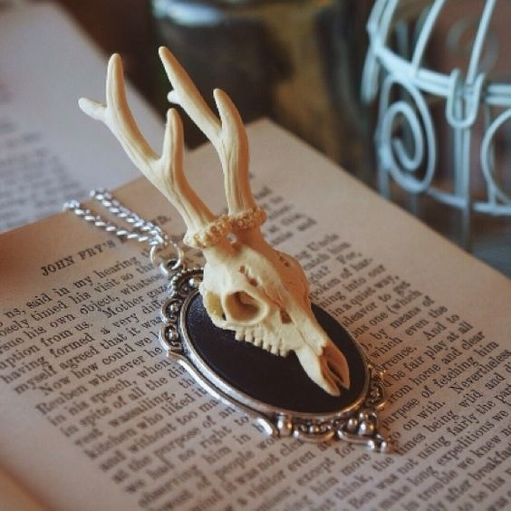 deer skull necklace