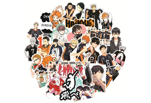 Haikyuu!! Anime Volleyball Birthday 10pcs Party Favors Backpack Stickers