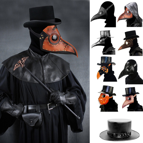 Jackdaw Handgjord lädermask Pandemic Pest Doctor Bird Mask Cosplay Mask ...