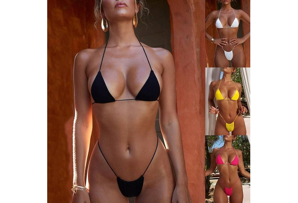 Sexy Swimwear 2020 Women Micro Bikini Thong Brazilian Bikinis Set