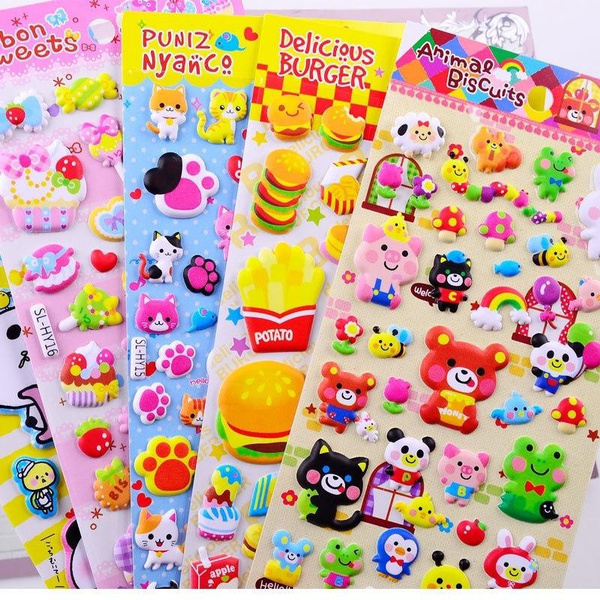Kawaii Puffy Stickers