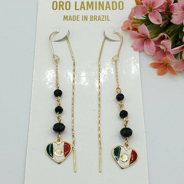 Mexican flag store earrings