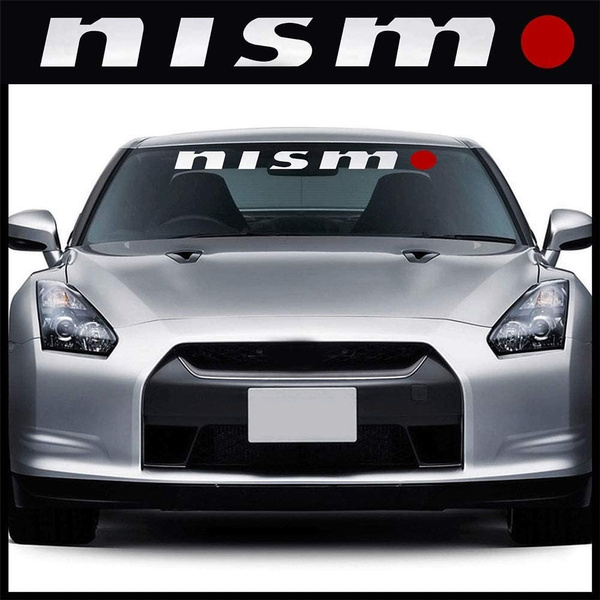 Front Window Windshield Black Vinyl Banner Decal Sticker For Nismo Nissan Gtr