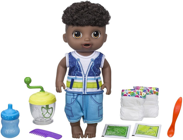 Baby Alive Sweet Spoonfuls Baby Doll Boy Black Hair Wish