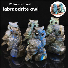 Owl, Stone, Minerals, skull