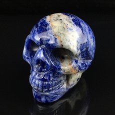 quartz, Natural, skull, sodalitskull