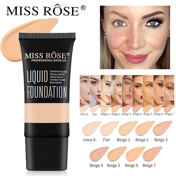 MISS ROSE small black bottle facial cream waterproof makeup foundation liquid foundation liquid concealer | Wish