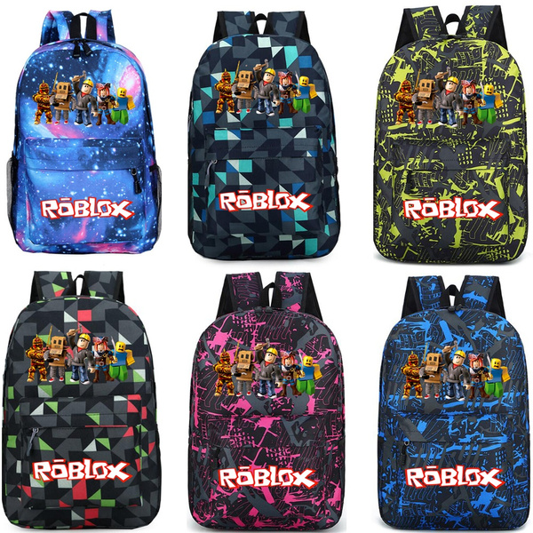 Roblox Canvas Capacity Backpack Anime School Backpack Back To School Wish - green shirt with backpack roblox