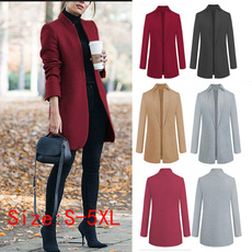 woolenovercoat, Outerwear, Office, Long Sleeve