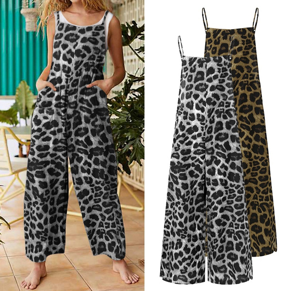 plus size cheetah jumpsuit