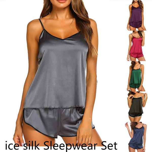 ladies silk nightwear