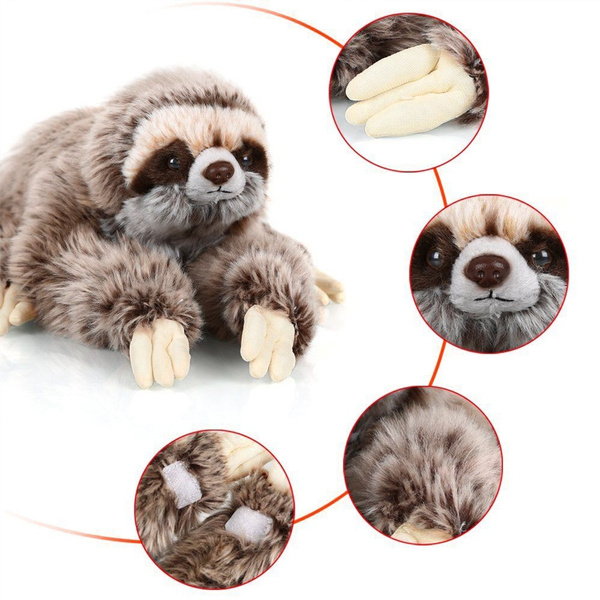 realistic stuffed sloth