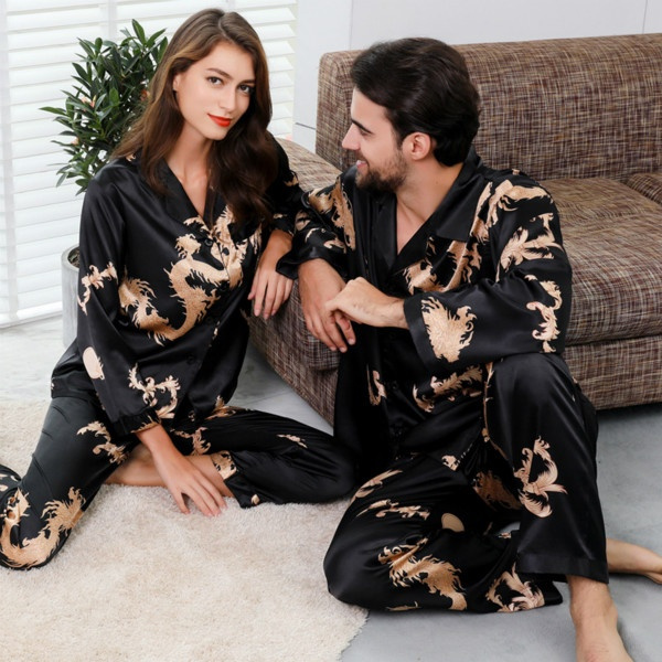 Matching cheap satin pajamas