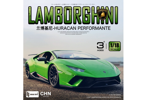 Lamborghini Huracan Performante 1:18 Diecast Model Car Rare Brand New In Green 