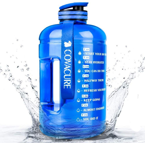 UGYM Workout 1 Gallon BPA Free Sport Water Bottle w/ Time