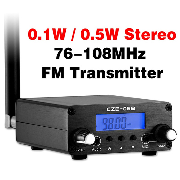 500mW 76-108Mhz Inicio TRANSMISOR FM[CZE-05B] + Fuente de alimentación +  Antena [CZE-05B-KIT] - USD $45.00 : CZHFM ONLINE STORE, Proveedor de  soluciones de estaciones de radio de transmisión FM inalámbrica