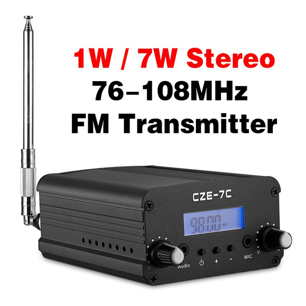 Laatste Wijden tegel 1W/7W Stereo 76MHz-108MHz FM Transmitter Mini Radio Broadcast Station | Wish