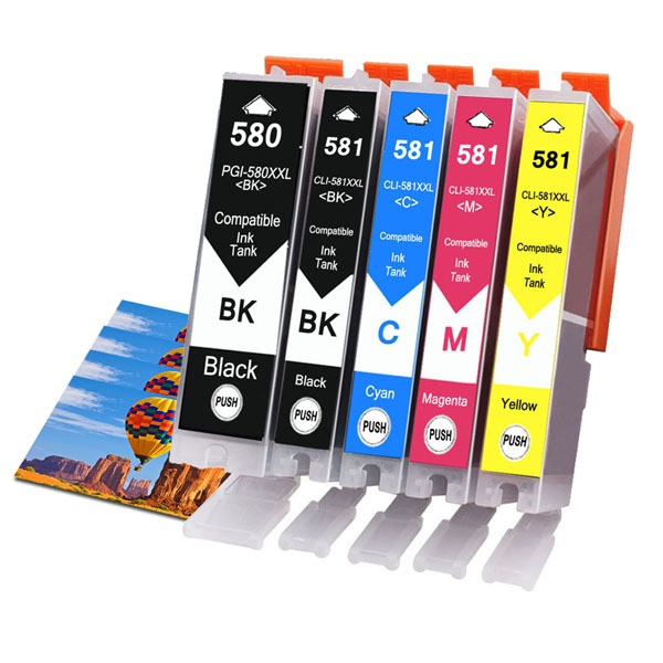 Refill ink kit for PGI-580 580 XXL refillable ink cartridge For CANON PIXMA  TS6150 TR7550 TR8550 TS705 TS6250 TS6151 TS6350