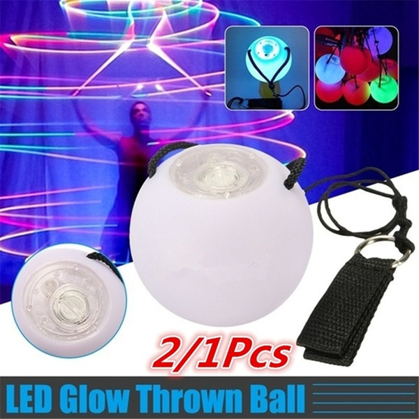 LED Multi-Coloured Glowing POI Thrown Balls For Belly Dance Hand Prop BE 
