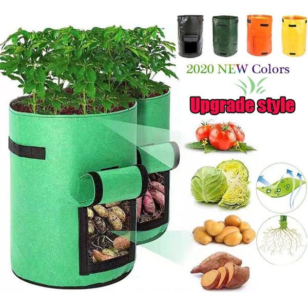 5/7/10 Gallons Garden Bag with Handles UV Protection PE Planting
