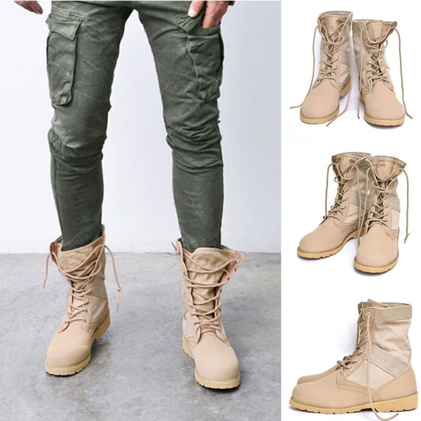 Fashionable military boots best sale