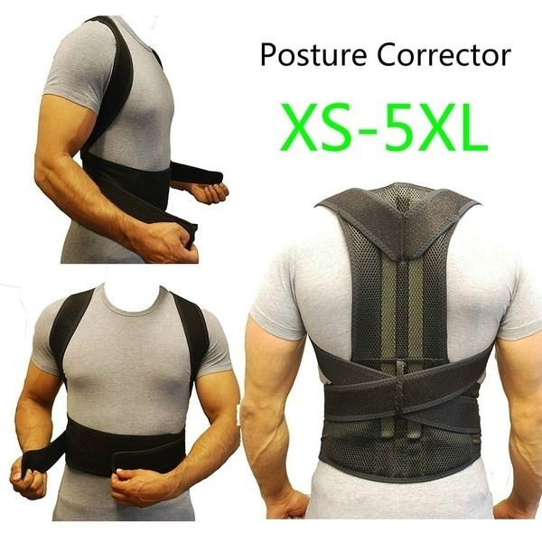 Plus Size Posture Corrector For Men Women Upper Back Brace Lumbar
