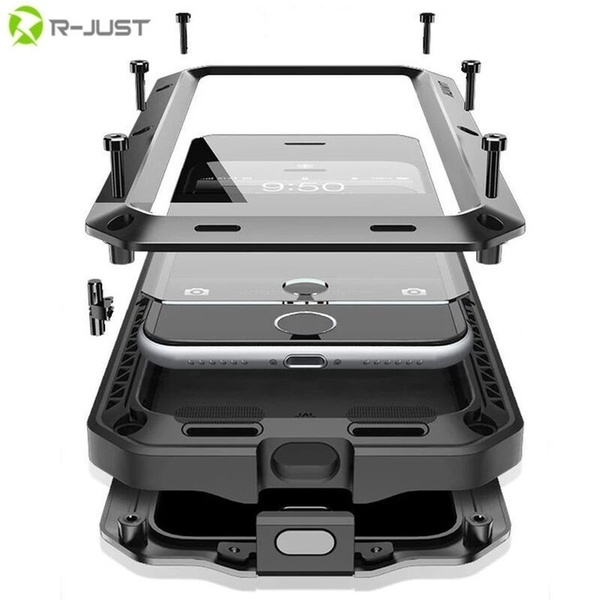 Heavy Duty Protection Tank Armor Metal Aluminum Phone Case for